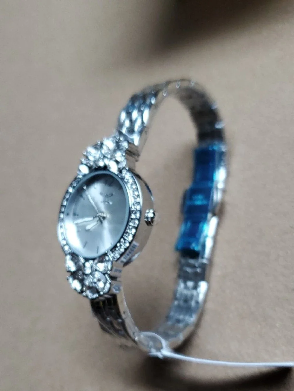 Invicta Silver Crystal Floral Accent Women's Watch - Picture 3 of 6